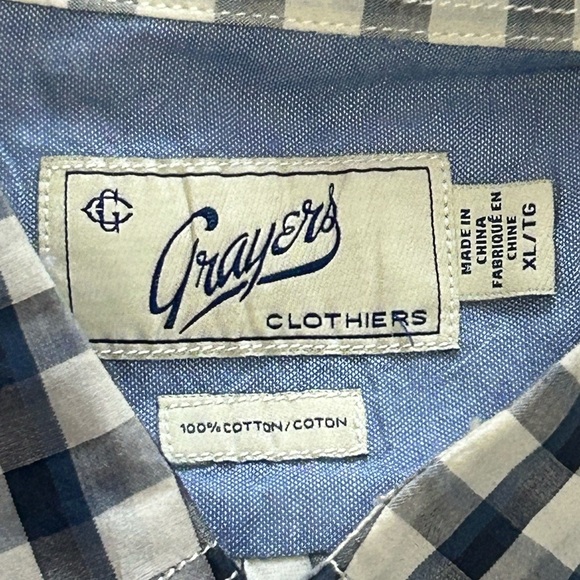 Grayers Clothiers Men’s XL Short SleeveButton Down - Picture 4 of 8